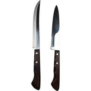 EKCO FLINT Stainless Vanadium‎ USA Carving Slicing Knives Set of 2